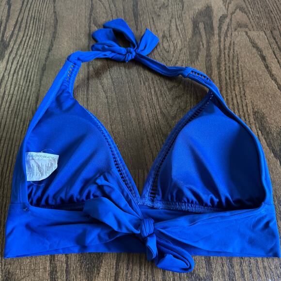 Bleu Rod Beattie Royal Blue Bikini 2PC Set Size 8 Halter Top Hipster Swim Suit - Picture 3 of 9